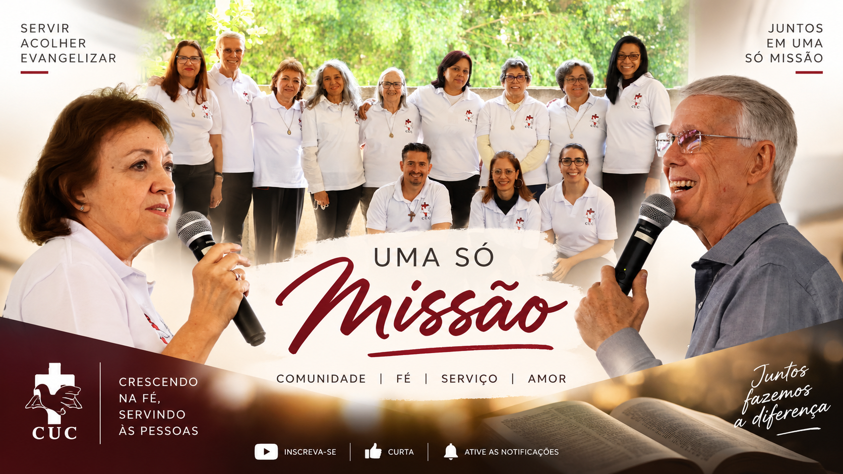 Capa do vídeo da Comunidade Unidos em Cristo